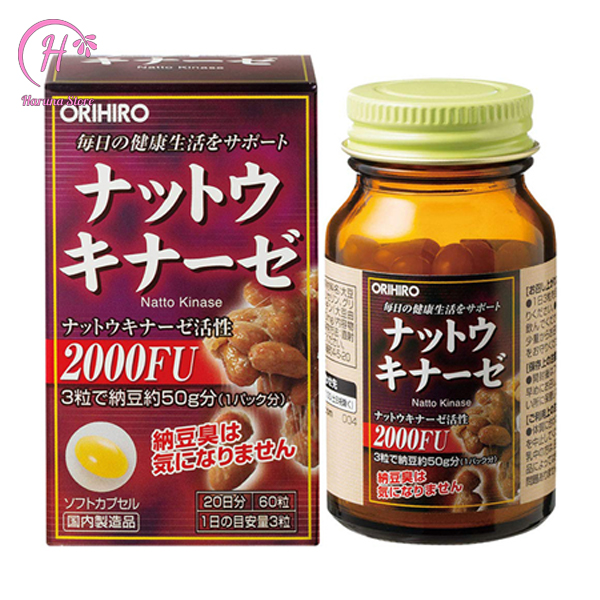 Viên uống chống đột quỵ Orihiro Nattokinase 2000FU